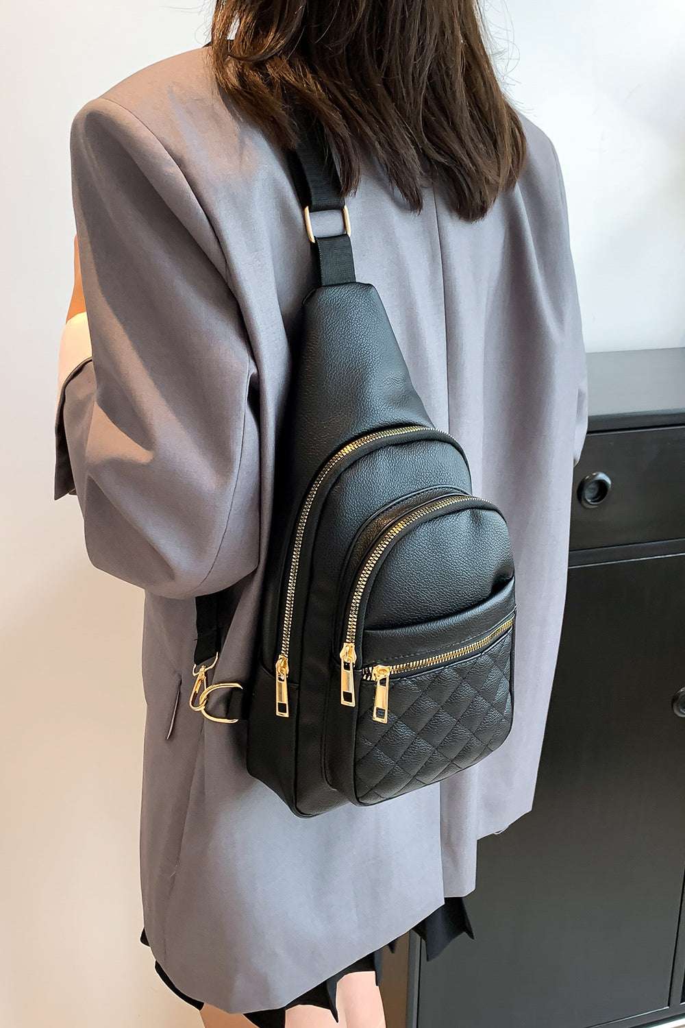 PU Leather Sling Bag - Premium Crossbody Bag from Trendsi - Just $25.99! Shop now at Handbags Specialist Headquarter