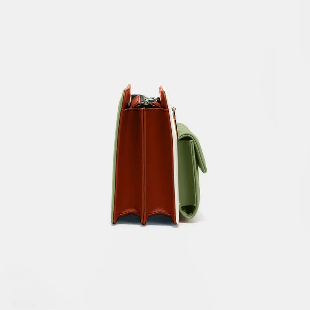 Nicole Lee USA Color Block Crossbody Bag - Premium Crossbody Bag from Trendsi - Just $41.99! Shop now at Handbags Specialist Headquarter