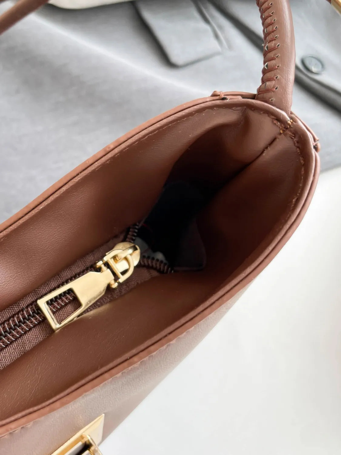 PU Leather Shoulder Bag.