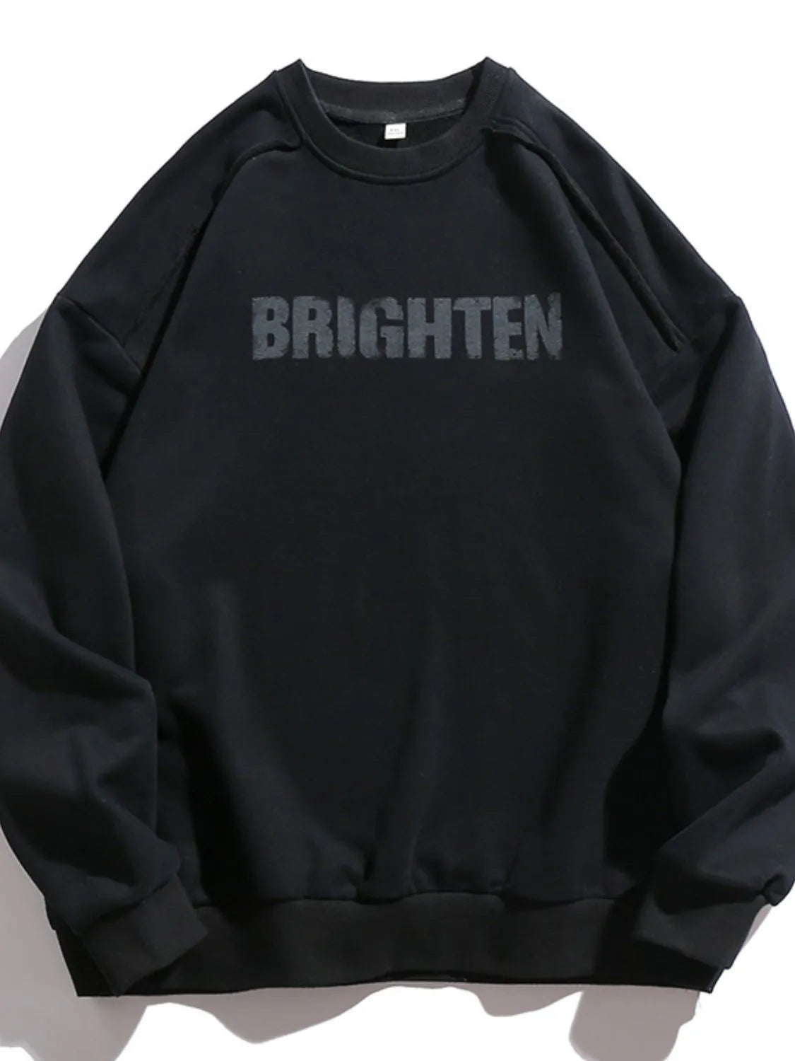 Men's Letter Graphic Round Neck Long Sleeve Sweatshirt - Premium Men's Sweatshirts from Trendsi - Just $49.94! Shop now at Handbags Specialist Headquarter