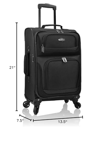 U.S. Traveler Rio Expandable Orange Carry-on