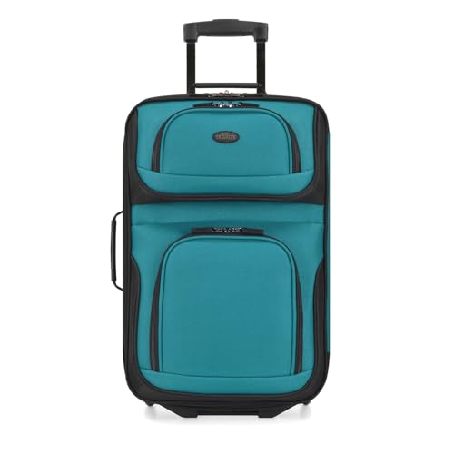 U.S. Traveler Rio Expandable Orange Carry-on