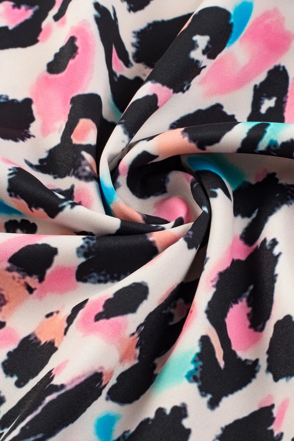 Plus Size Leopard V-Neck Three-Quarter Sleeve Blouse - Premium Plus Size Shirts from Trendsi - Just $24.32! Shop now at Handbags Specialist Headquarter