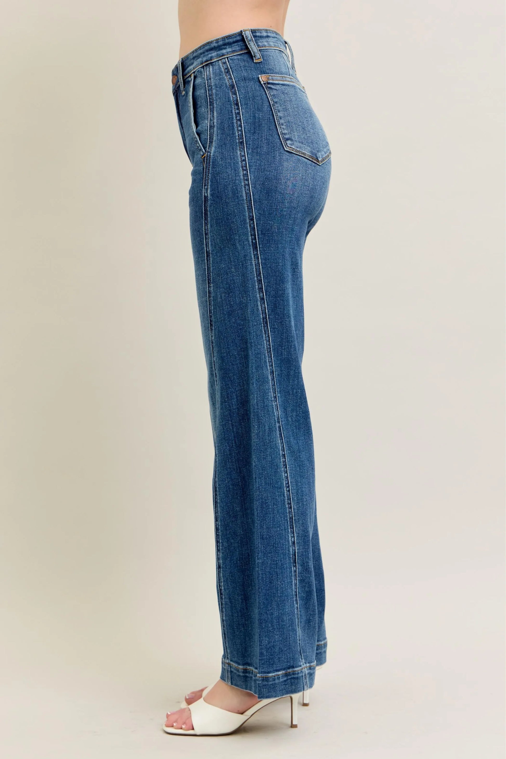 Judy Blue Full Size High Waist Wide Leg Jeans Plus Size - Premium Women / Jeans & Denim from Trendsi - Just $71.99! Shop now at Handbags Specialist Headquarter