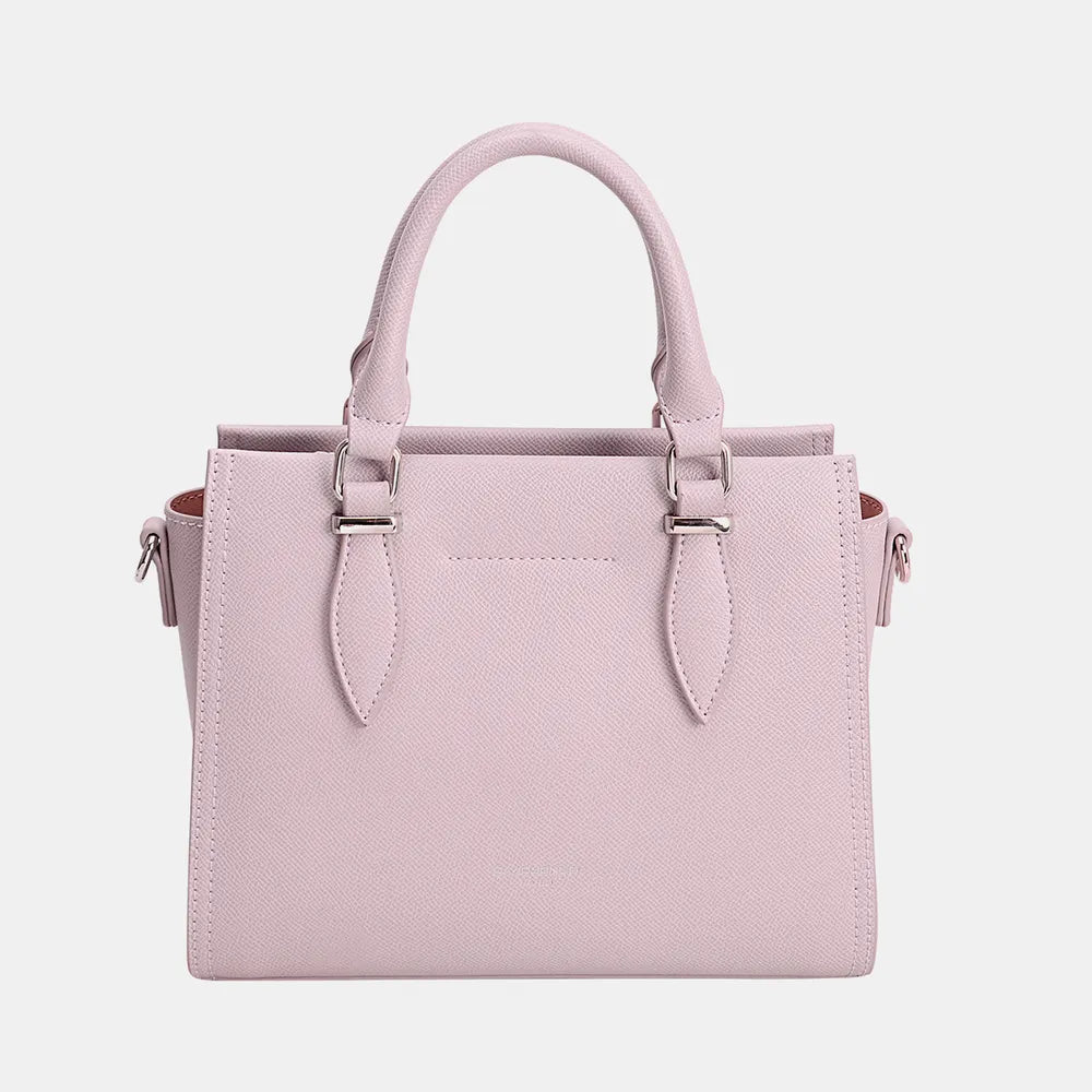 David Jones PU Leather Handbag - Premium Tote Bag from Trendsi - Just $44.99! Shop now at Handbags Specialist Headquarter