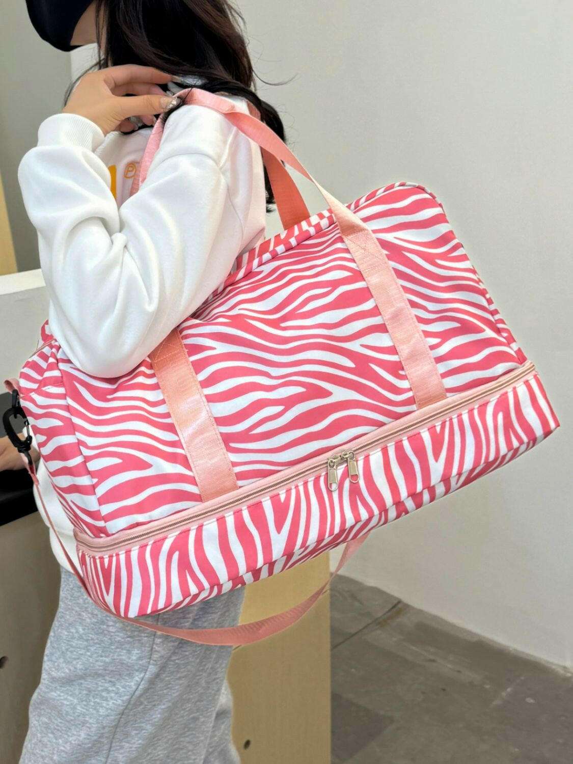 Oxford Cloth Leopard Travel Bag - Premium Luggage Travel Bags from Trendsi - Just $32.99! Shop now at Handbags Specialist Headquarter