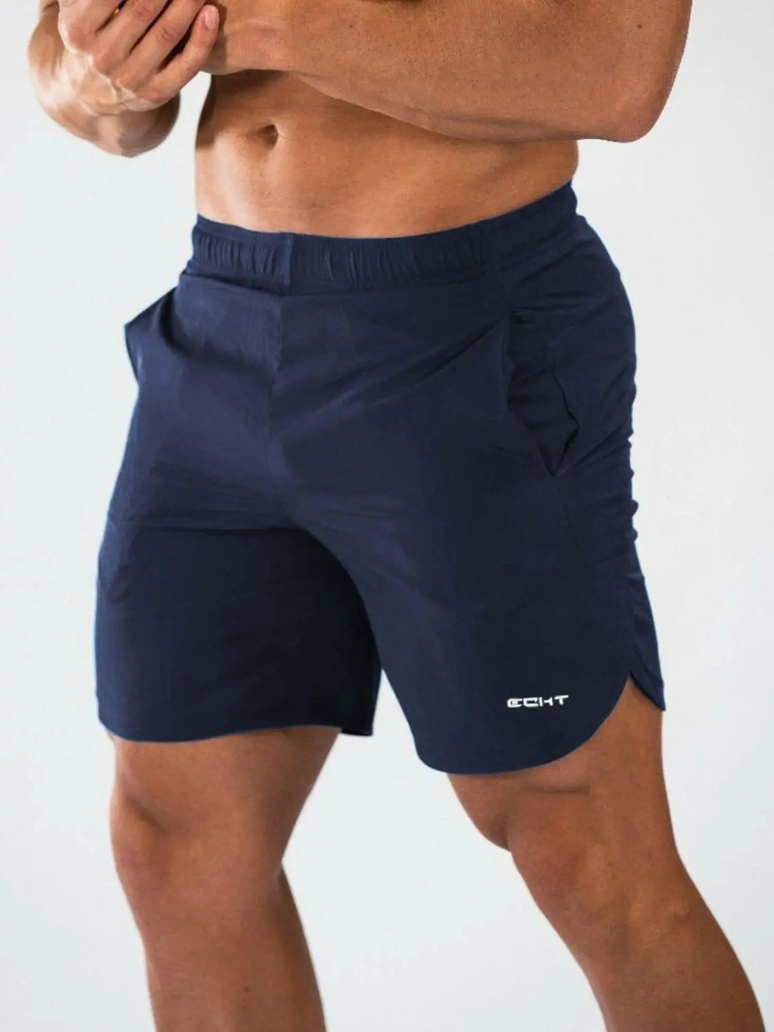 Men's Elastic Waist Active Shorts.