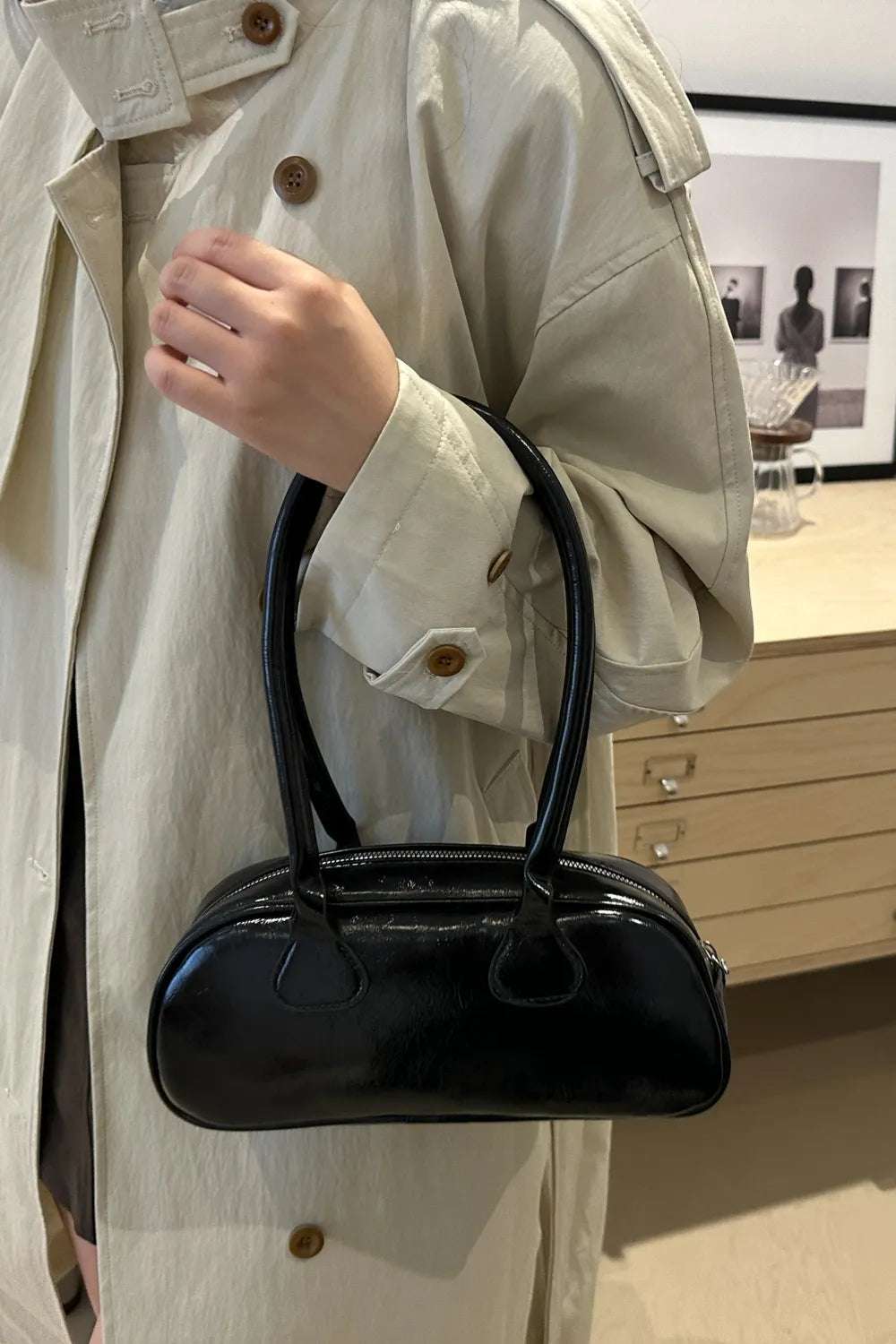 PU Leather Shoulder Bag - Premium Crossbody Bag from Trendsi - Just $18.99! Shop now at Handbags Specialist Headquarter