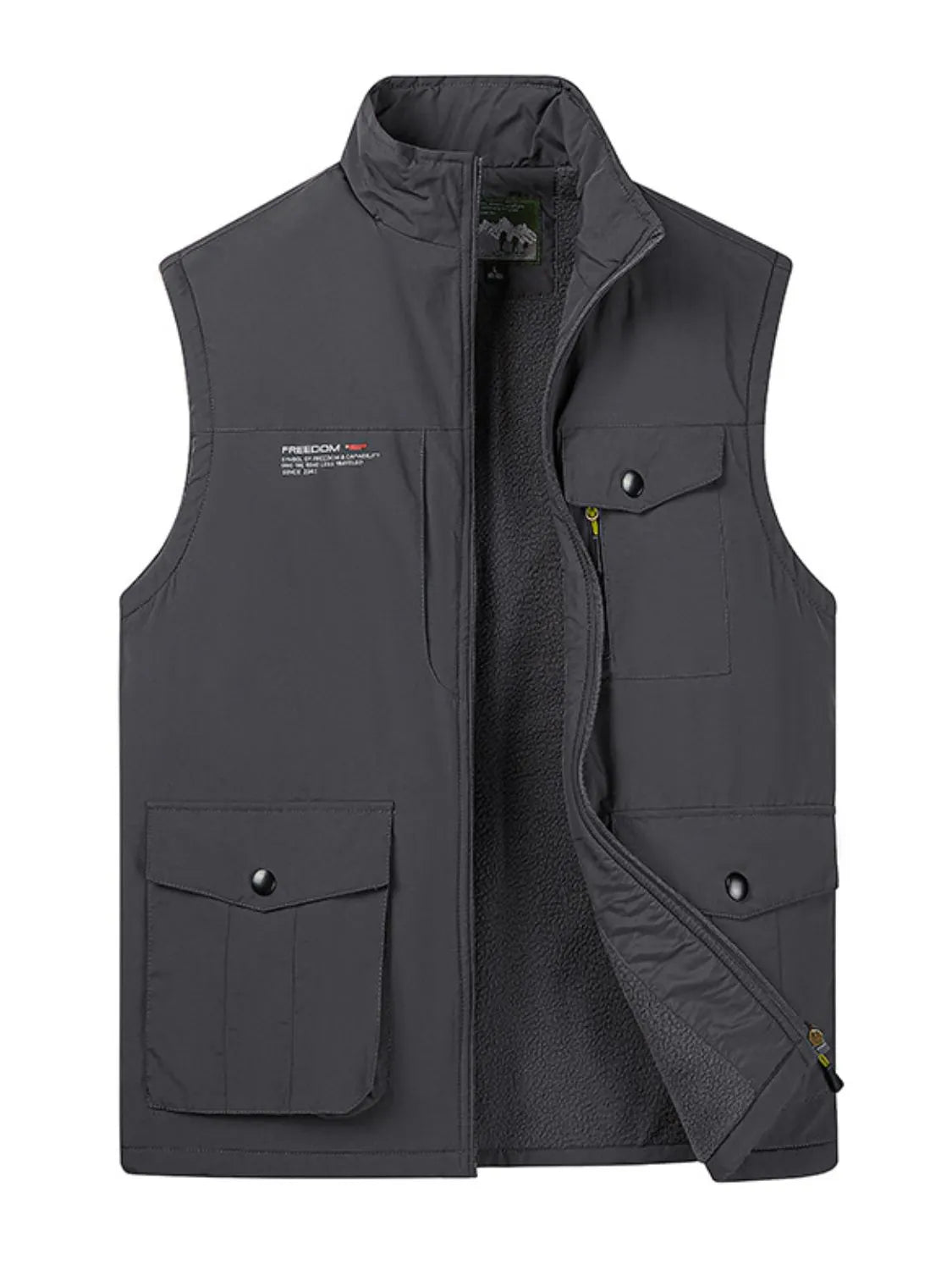 Men's Plus Size Zip Up Vest - Premium Men's Zip Up Vest from Trendsi - Just $95.37! Shop now at Handbags Specialist Headquarter