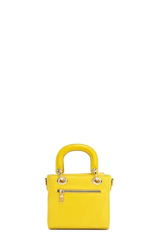 Nicole Lee USA Color Patch Handbag with Top Handle - Premium Tote Bag from Trendsi - Just $73.99! Shop now at Handbags Specialist Headquarter