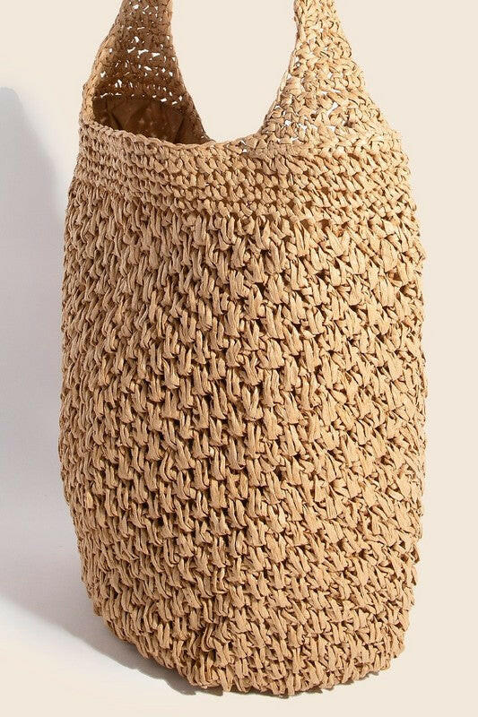 Fame Intricate Braided Hobo Shoulder Bag.