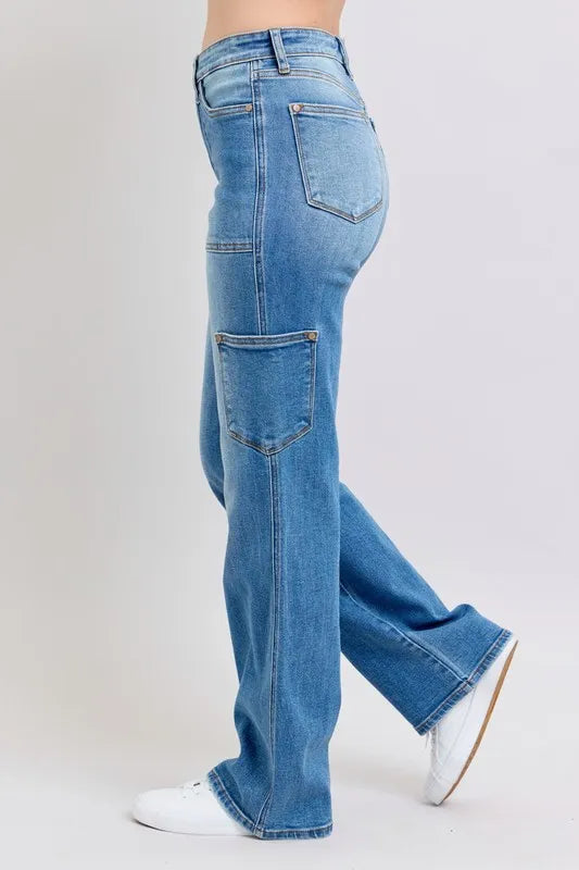 Judy Blue Full Size High Waist 90's Straight Jeans Plus Size - Premium Women / Jeans & Denim from Trendsi - Just $67.99! Shop now at Handbags Specialist Headquarter
