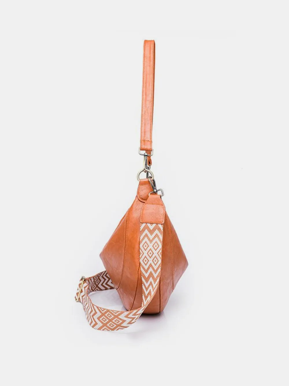 PU Leather Removable Strap Crossbody Bag - Premium Crossbody Bag from Trendsi - Just $47.99! Shop now at Handbags Specialist Headquarter