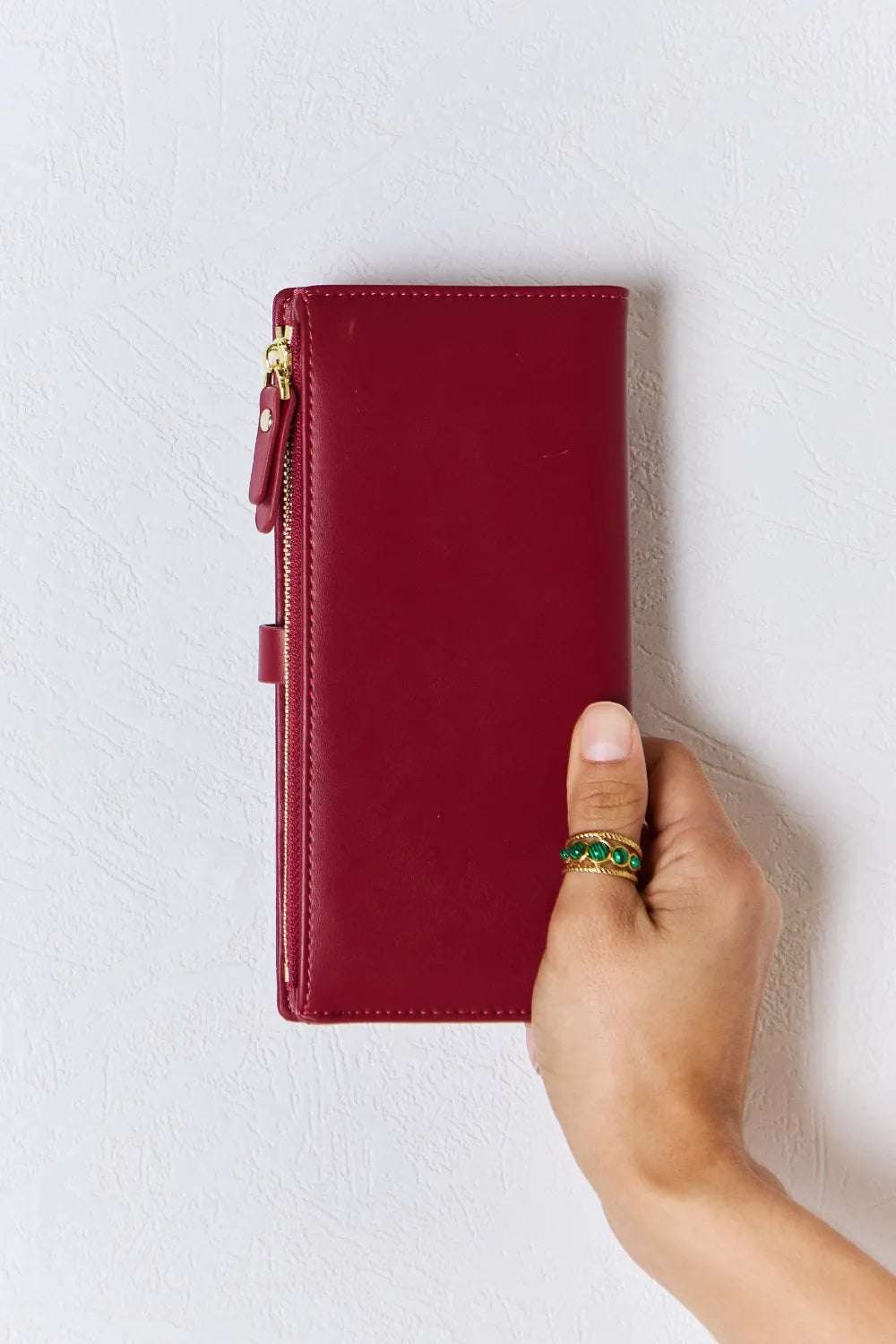 David Jones Texture PU Leather Wallet - Premium Wallet from Trendsi - Just $28.99! Shop now at Handbags Specialist Headquarter