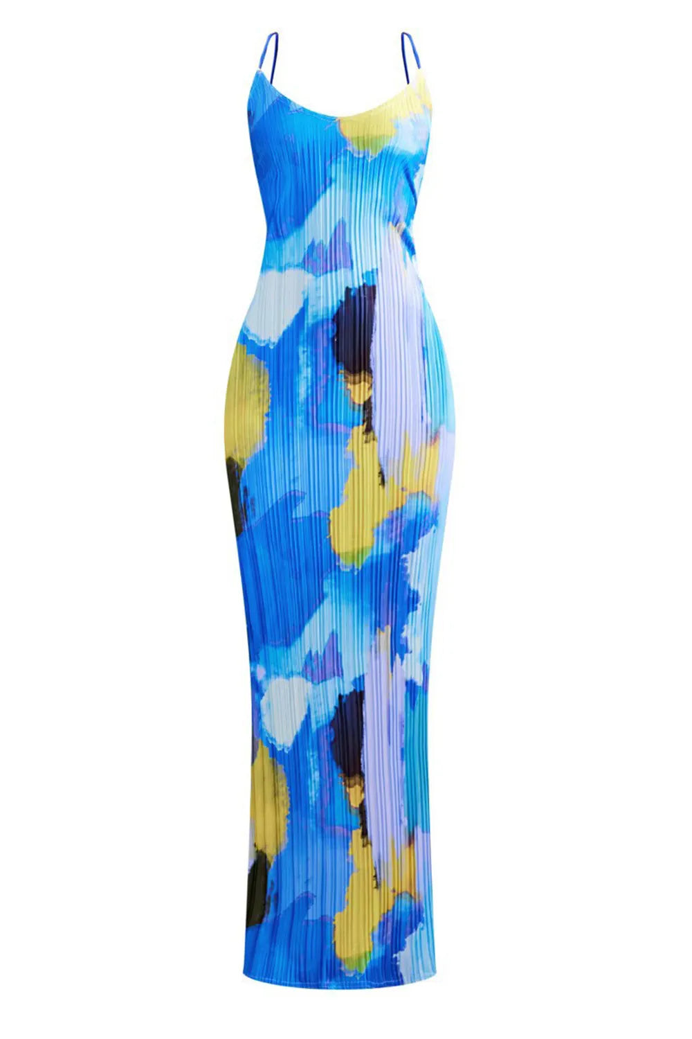 Backless Printed Maxi Cami Dress - Premium Maxi Dress from Trendsi - Just $24.99! Shop now at Handbags Specialist Headquarter
