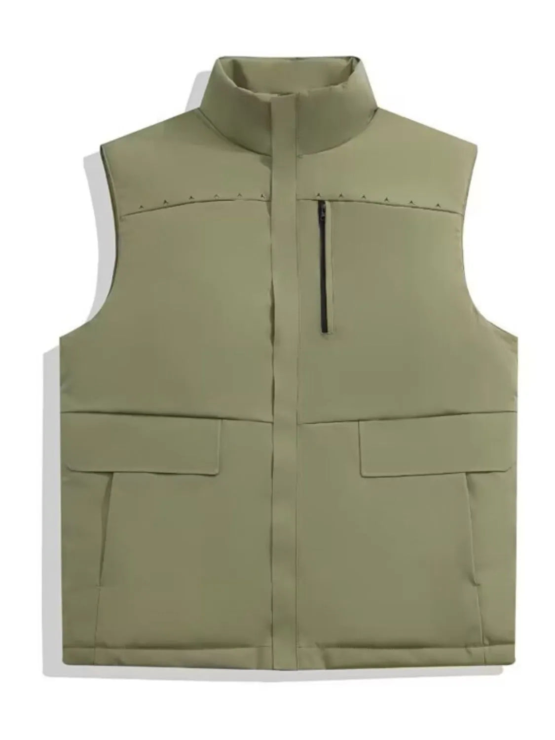 Men's Full Size Zip Up Vest Plus Size - Premium Men's Zip Up Vest from Trendsi - Just $98.79! Shop now at Handbags Specialist Headquarter