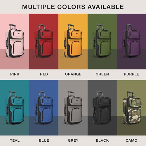 U.S. Traveler Rio Expandable Orange Carry-on