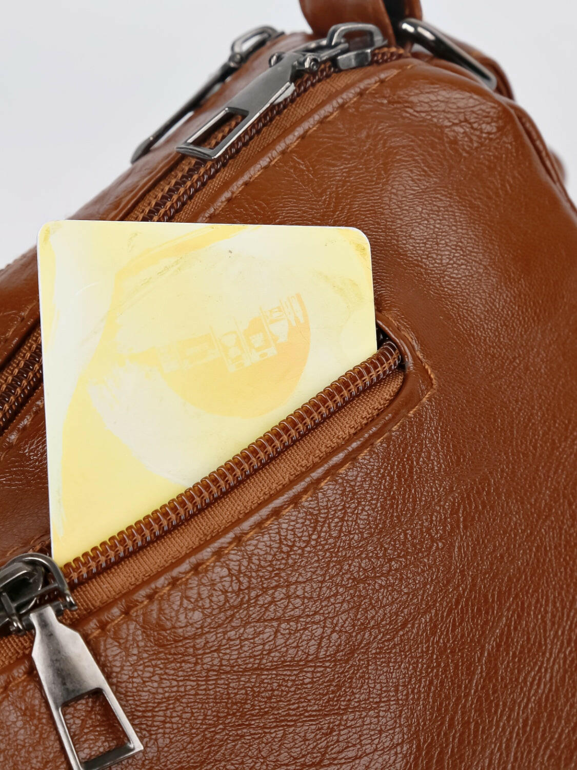 PU Leather Adjustable Strap Shoulder Bag.