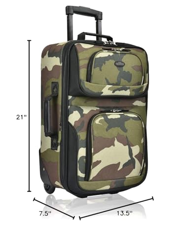 U.S. Traveler Rio Expandable Orange Carry-on