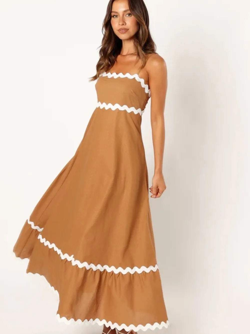 Spaghetti Strap Maxi Dress - Premium Maxi Dress from Trendsi - Just $35.99! Shop now at Handbags Specialist Headquarter