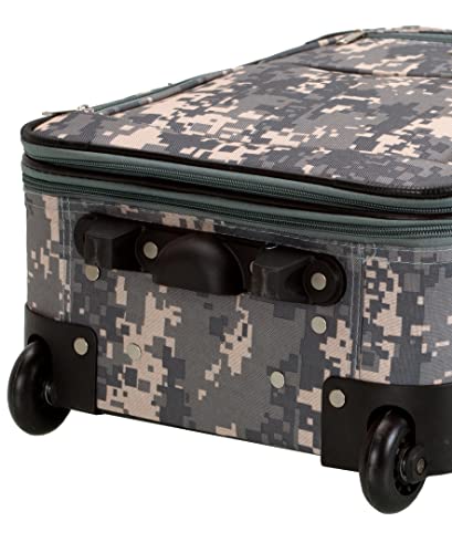 Charcoal Rockland Journey Expandable Luggage Set