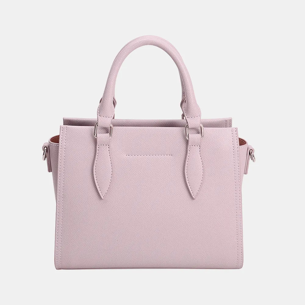 David Jones PU Leather Handbag - Premium Tote Bag from Trendsi - Just $44.99! Shop now at Handbags Specialist Headquarter