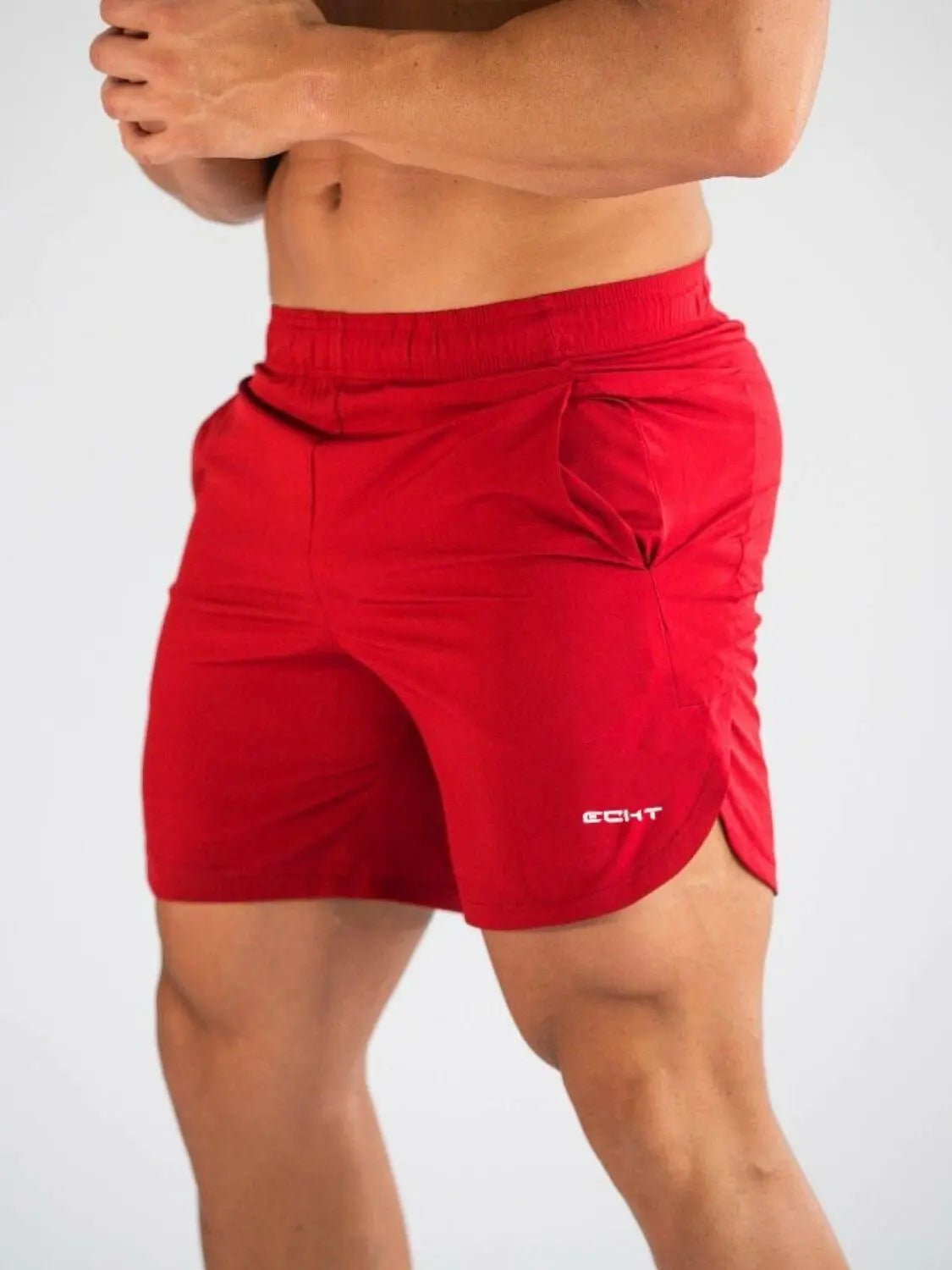 Men's Elastic Waist Active Shorts.