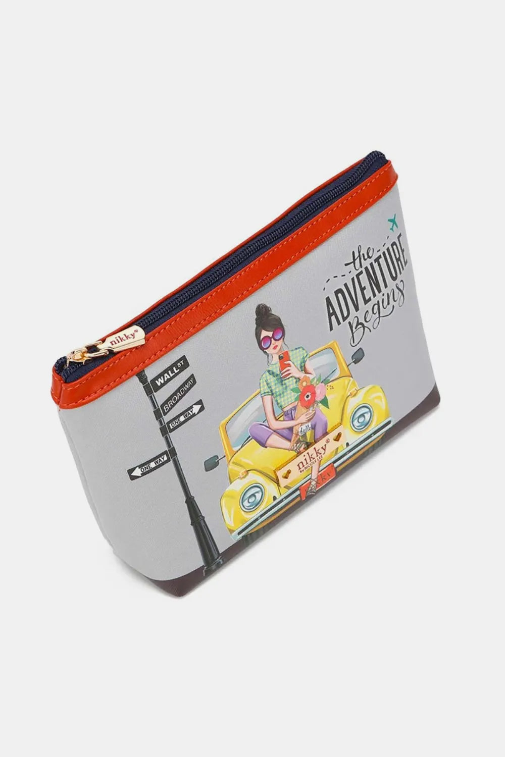 Nicole Lee USA Printed Large Cosmetic Pouch - Premium Tote Bag from Trendsi - Just $39.99! Shop now at Handbags Specialist Headquarter