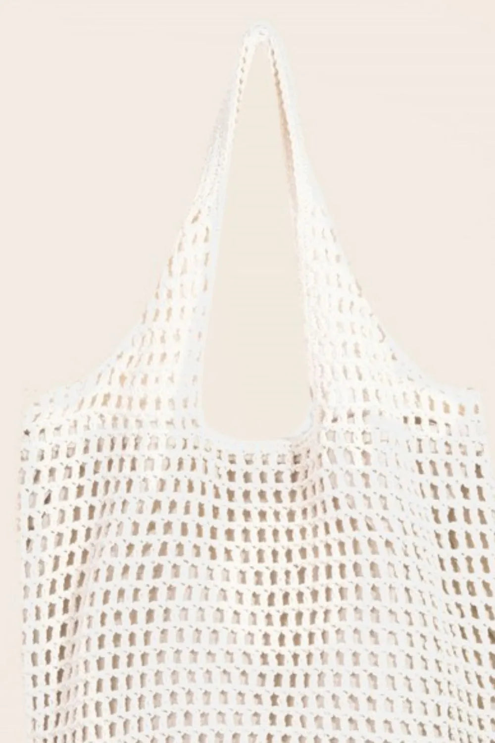 Fame Braided Mesh Hobo Shoulder Tote Bag.