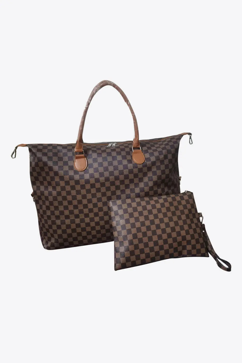 Checkered Two-Piece Bag Set.