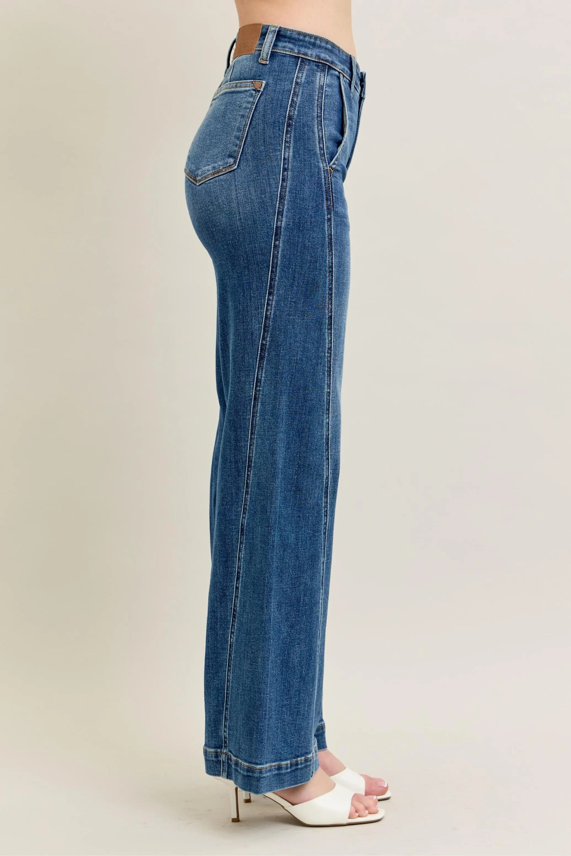 Judy Blue Full Size High Waist Wide Leg Jeans Plus Size - Premium Women / Jeans & Denim from Trendsi - Just $71.99! Shop now at Handbags Specialist Headquarter