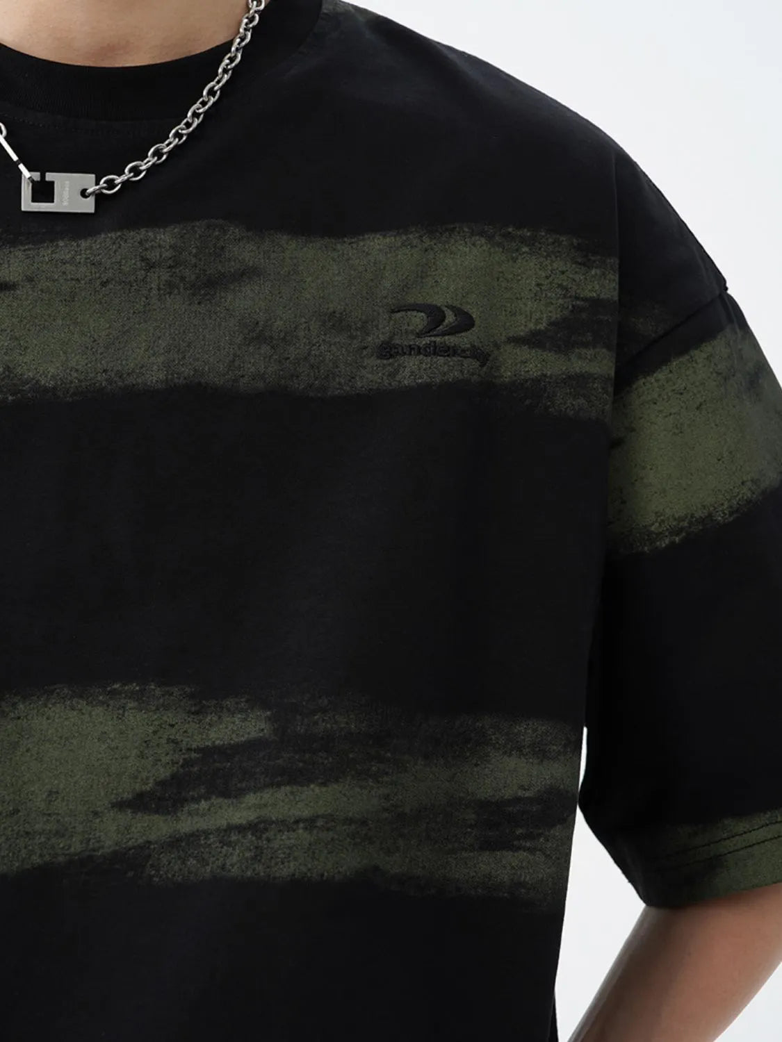 Men's Plus Size Basic style Round Neck Striped T-Shirt - Premium Men's T-Shirt from Trendsi - Just $33.99! Shop now at Handbags Specialist Headquarter