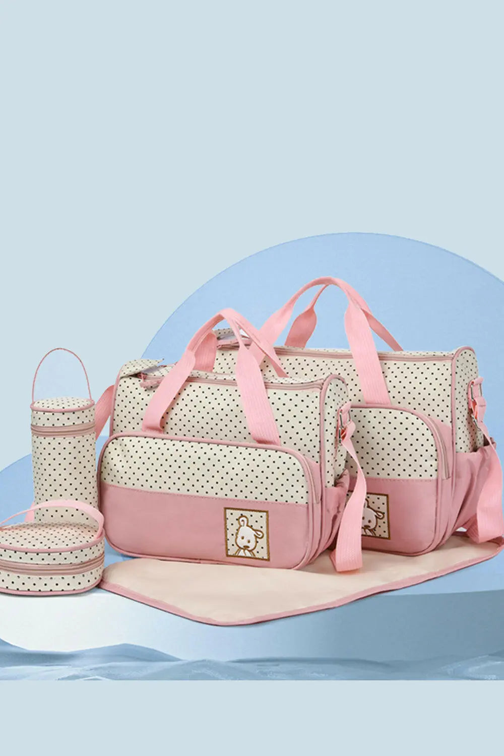 Oxford Cloth Contrast 4 Piece Bag Set.