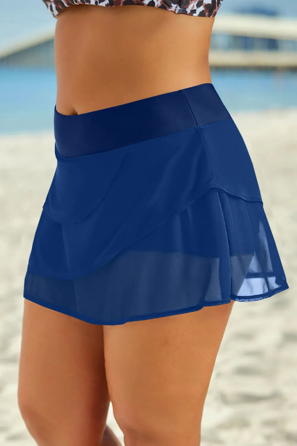 Elastic Waist Swim Skirt - Premium from Trendsi - Just $26.99! Shop now at Handbags Specialist Headquarter