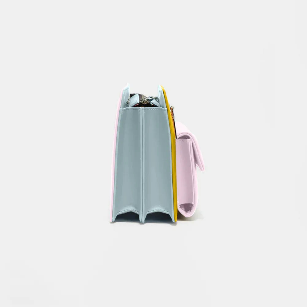 Nicole Lee USA Color Block Crossbody Bag - Premium Crossbody Bag from Trendsi - Just $41.99! Shop now at Handbags Specialist Headquarter