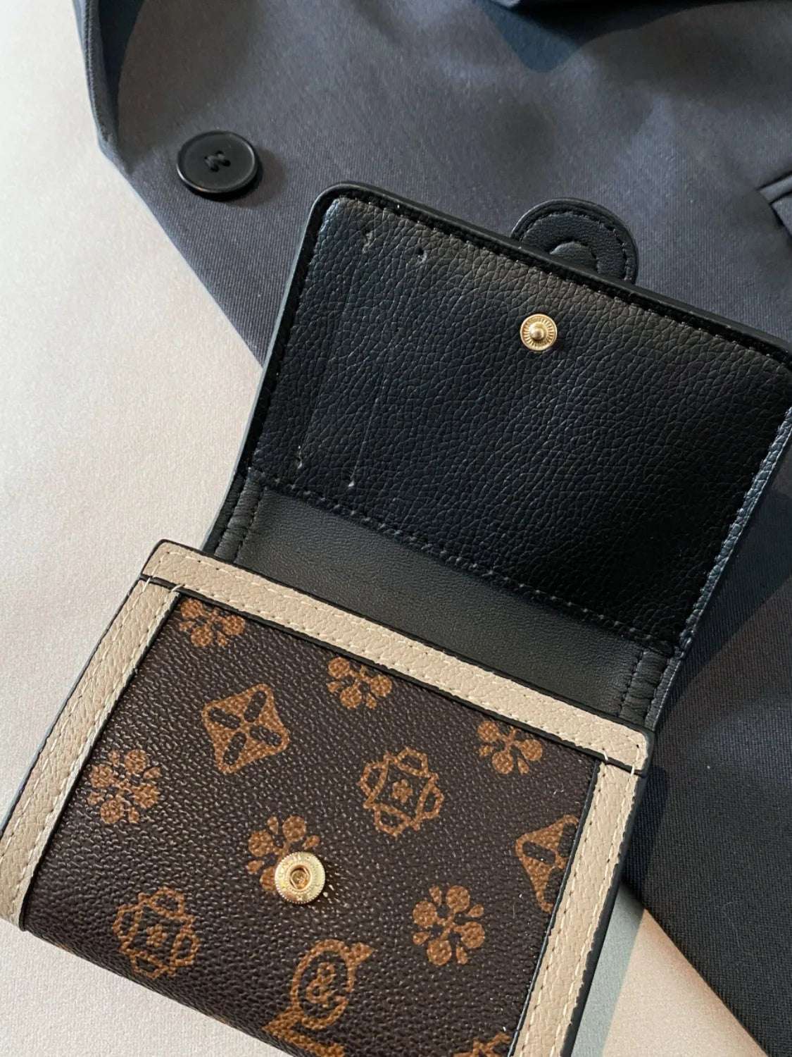 Printed PU Leather Wallet - Premium Wallet from Trendsi - Just $23.99! Shop now at Handbags Specialist Headquarter