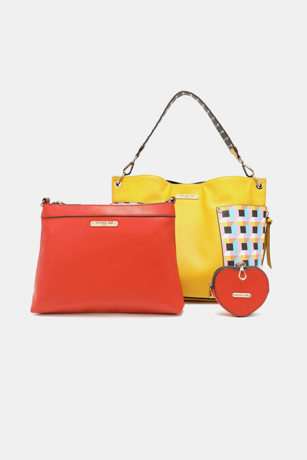 Nicole Lee USA Quihn 3-Piece Handbag Set - Premium Handbags from Trendsi - Just $66.99! Shop now at Handbags Specialist Headquarter