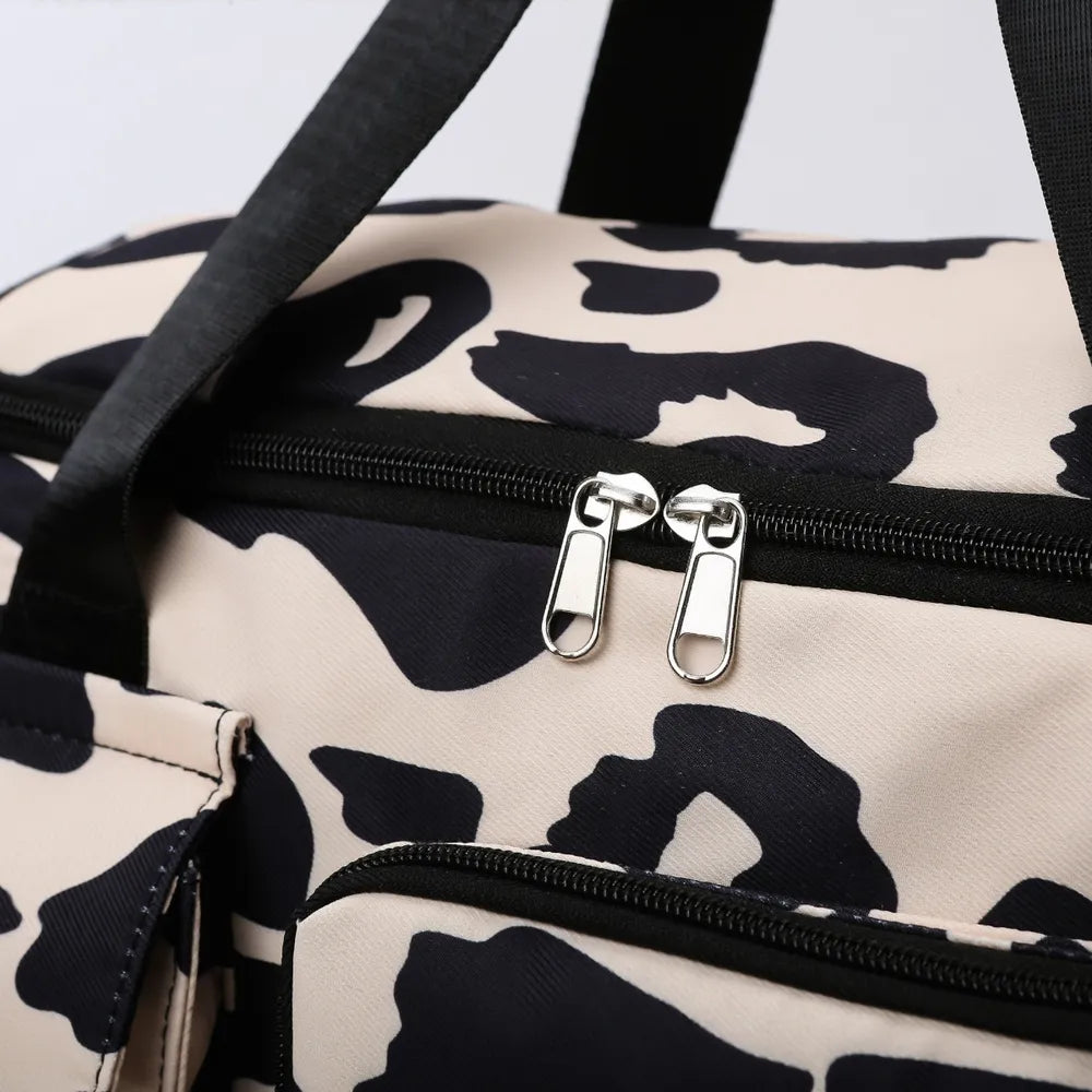 Oxford Cloth Animal Print Travel Bag - Premium travel-bag from Trendsi - Just $44.99! Shop now at Handbags Specialist Headquarter