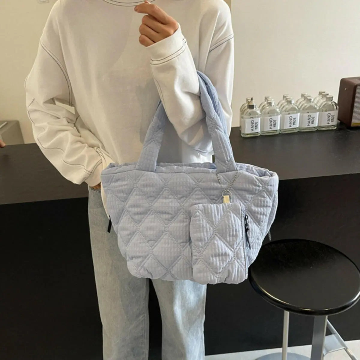 Polyester Medium Tote Bag.