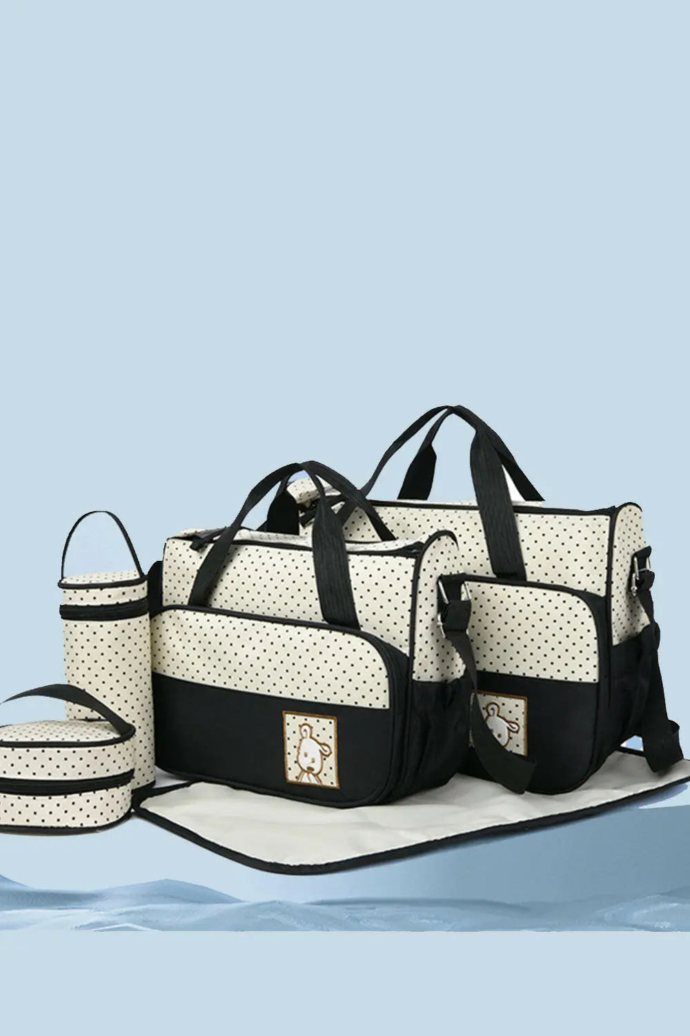 Oxford Cloth Contrast 4 Piece Bag Set.