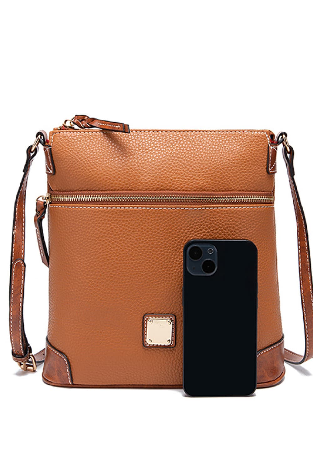 PU Leather Crossbody Bag - Premium handbags from Trendsi - Just $44.99! Shop now at Handbags Specialist Headquarter