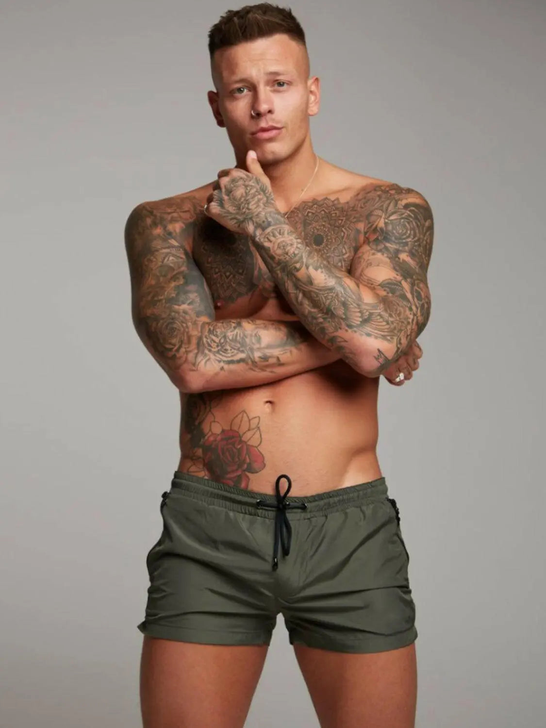 Men's Drawstring Active Shorts.