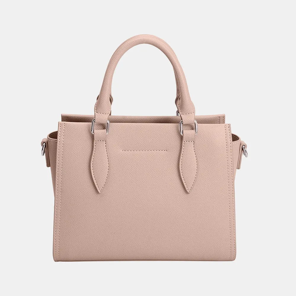 David Jones PU Leather Handbag - Premium Tote Bag from Trendsi - Just $44.99! Shop now at Handbags Specialist Headquarter