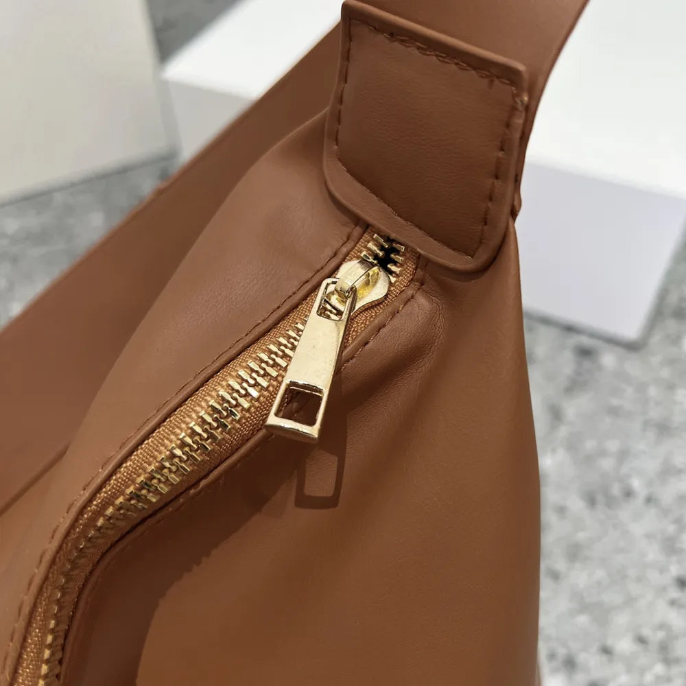 Adjustable Strap PU Leather Handbag - Premium Tote Bag from Trendsi - Just $39.99! Shop now at Handbags Specialist Headquarter