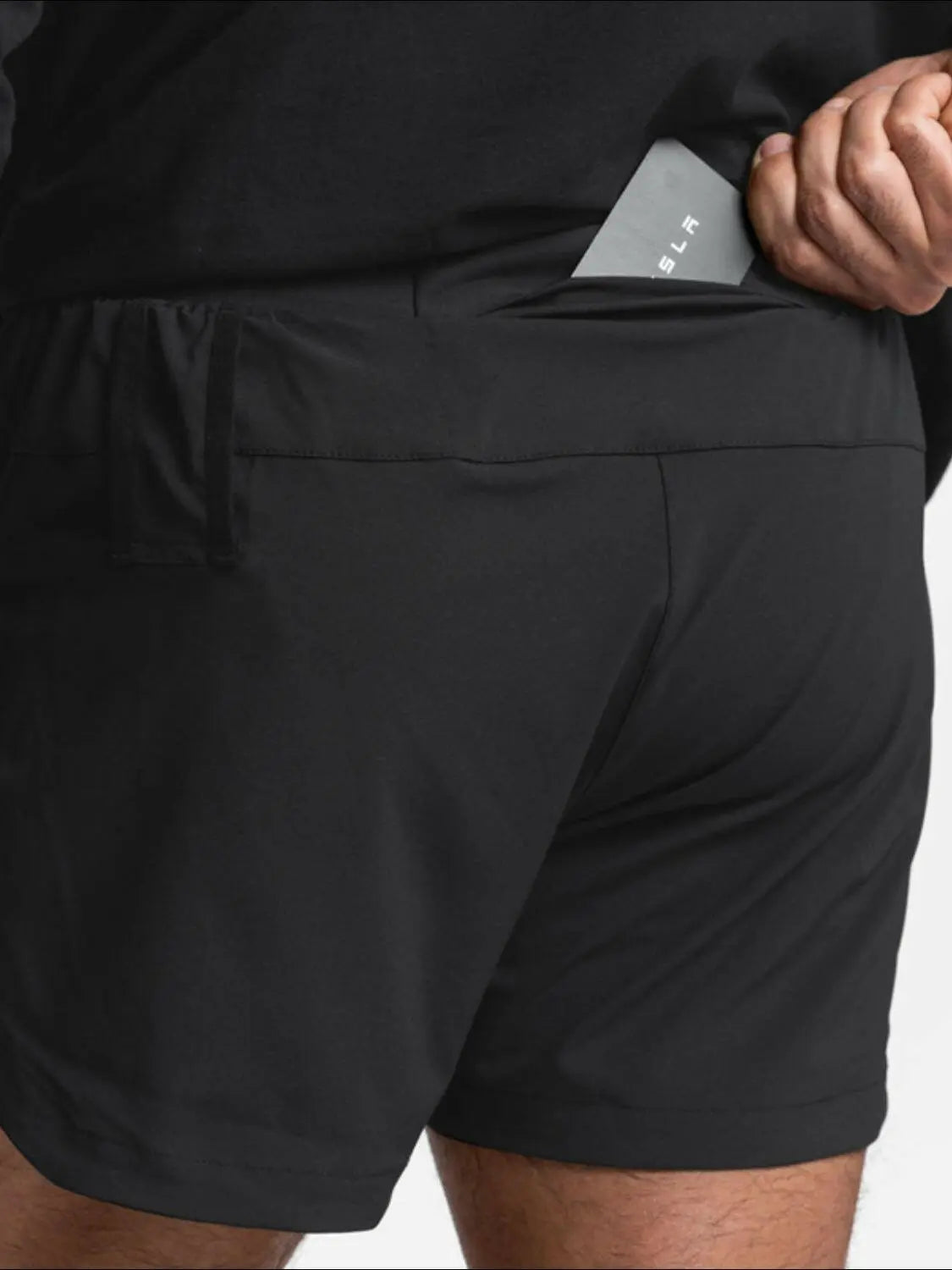 Men's Full Size Elastic Waist Active Shorts Plus Size.