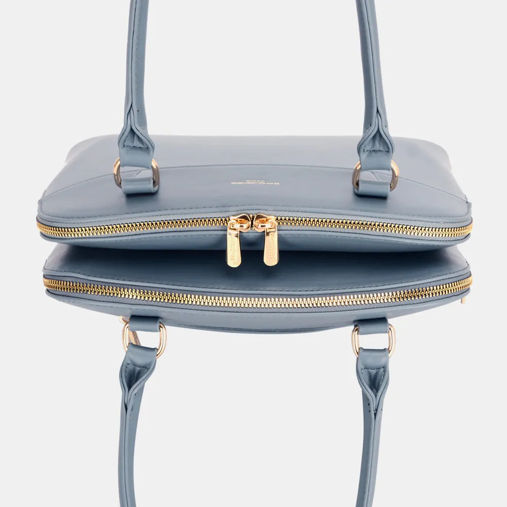 Stylish & Durable David Jones PU Leather Handbag - Premium Handbags from Trendsi - Just $52.99! Shop now at Handbags Specialist Headquarter