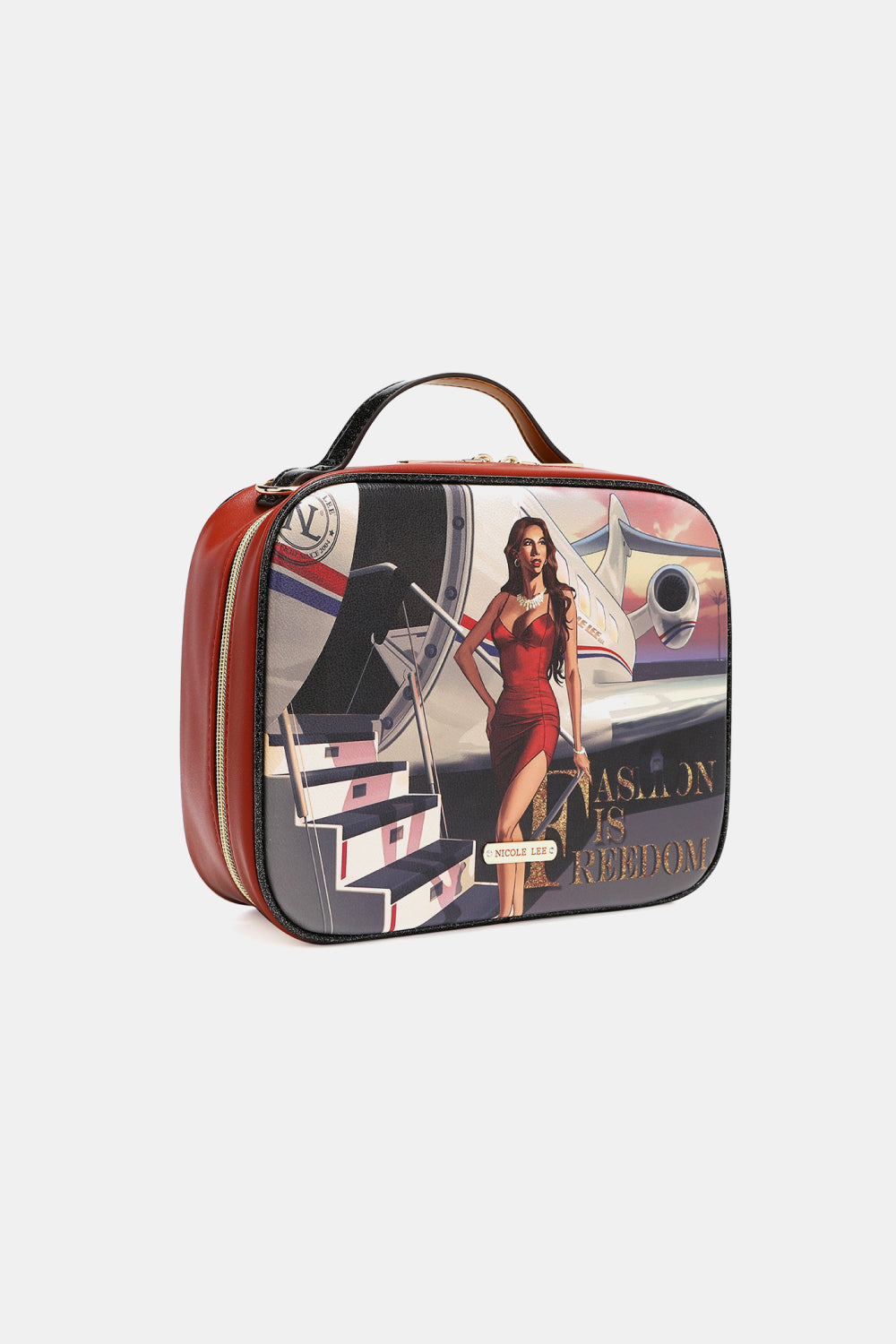 Nicole Lee USA Printed Handbag with Three Pouches - Premium Handbags from Trendsi - Just $39.99! Shop now at Handbags Specialist Headquarter