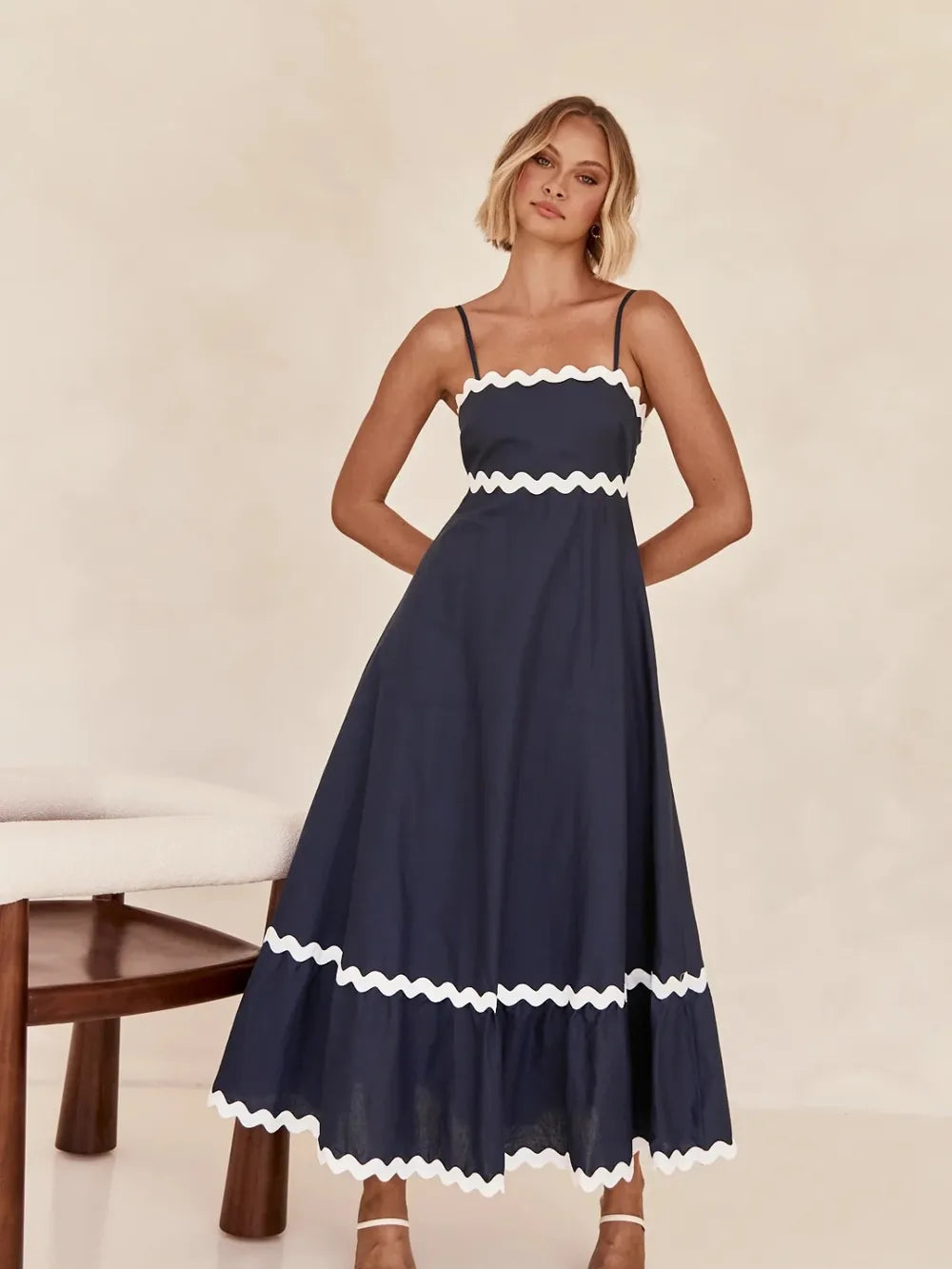 Spaghetti Strap Maxi Dress - Premium Maxi Dress from Trendsi - Just $35.99! Shop now at Handbags Specialist Headquarter