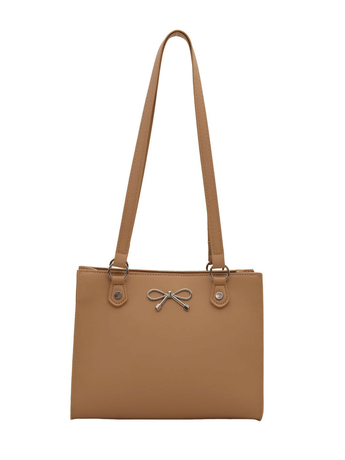 Bow PU Leather Shoulder Bag.