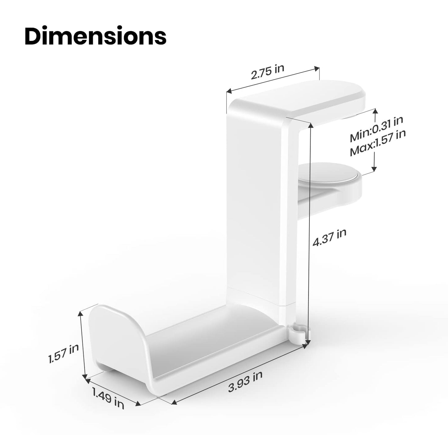 EURPMASK 360° Rotating Headphone Stand & Organizer
